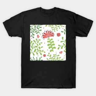 Elegance Seamless pattern with flowers T-Shirt